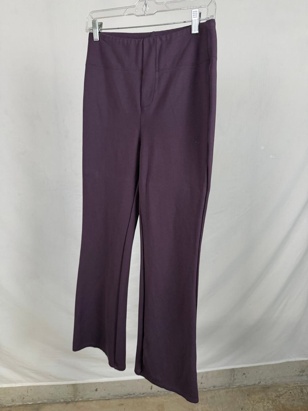 Halara Purple High Waisted Flare Casual Pants Size M Petite